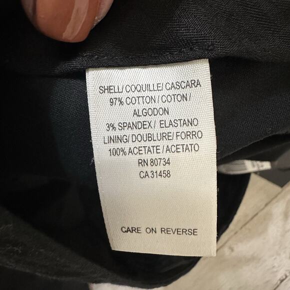 BCBGMaxazria Wendy Bell Bottom Pants 8 TALL Black Slacks 32x34 Career NEW - Picture 8 of 8